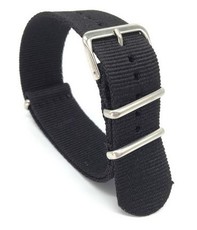 Bracelet Ricardo Nato, nylon, noir