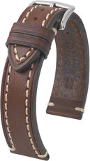 Bracelet en cuir brun foncé Hirsch Liberty L 10900210-2 (Teletina)