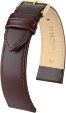 Bracelet en cuir brun foncé Hirsch Osiris L 03475010-1 (Teletina)