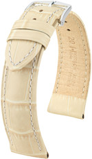 Bracelet en cuir beige Hirsch Duke M 01028190-2 (Teletina)