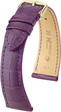 Bracelet en cuir violet Hirsch London L 04307086-1 (cuir d'alligator) Hirsch selection