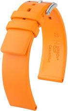 Bracelet Hirsch Pure L orange foncé 40538876-2 (caoutchouc naturel)