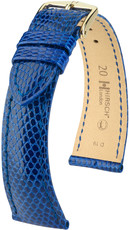 Bracelet en cuir bleu Hirsch London L 04366085-1 (cuir de lézard) Hirsch sélection