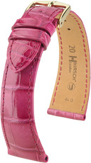 Bracelet en cuir rose Hirsch London M 04307124-1 (cuir d'alligator) Hirsch selection