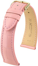 Bracelet en cuir rose clair Hirsch London M 04307122-1 (cuir d'alligator) Hirsch selection