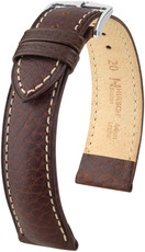 Bracelet en cuir brun foncé Hirsch Boston L 01302010-2 (Teletina)