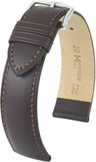 Bracelet en cuir brun foncé Hirsch Kent M 01002110-2 (Teletina)