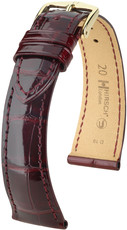 Bracelet en cuir de Bourgogne Hirsch London L 04307060-1 (cuir d'alligator) Hirsch selection