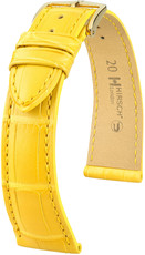 Bracelet en cuir jaune Hirsch London L 04307072-1 (cuir d'alligator) Hirsch selection