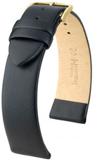 Bracelet en cuir noir Hirsch Toronto S 03702350-1 (Teletina)