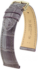 Bracelet en cuir violet Hirsch London L 04207012-1 (cuir d'alligator) Hirsch Selection