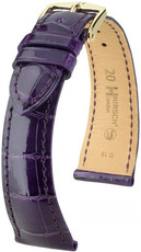 Bracelet en cuir violet Hirsch London L 04207084-1 (cuir d'alligator) Hirsch Selection