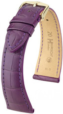 Bracelet en cuir violet Hirsch London L 04207086-1 (cuir d'alligator) Hirsch Selection