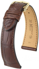 Bracelet en cuir marron Hirsch London L 04207019-1 (cuir d'alligator)