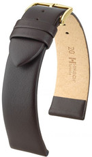 Bracelet en cuir brun foncé Hirsch Toronto M 03702110-1(Teletina)