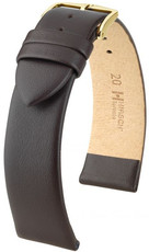 Bracelet en cuir brun foncé Hirsch Toronto XL 03702210-1 (Teletina)