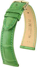 Bracelet en cuir vert Hirsch London L 04307042-1 (cuir d'alligator) Hirsch selection