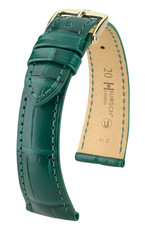 Bracelet en cuir vert Hirsch London L 04307049-1 (cuir d'alligator) Hirsch selection