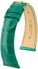 Bracelet en cuir vert Hirsch London M 04207140-1 (cuir d'alligator) Hirsch Selection