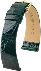 Bracelet en cuir vert Hirsch Prestige M 02308140-1 (Cuir de crocodile) Hirsch Selection