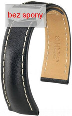 Bracelet cuir noir Hirsch Navigator 07002450-2 (Teletina)