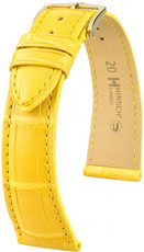 Bracelet en cuir jaune Hirsch London M 04207172-1 (cuir d'alligator) Hirsch Selection