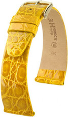 Bracelet en cuir jaune Hirsch Prestige L 02208072-1 (Cuir de crocodile) Hirsch Selection