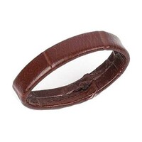 Bracelet de montre en cuir marron