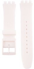 Bracelet unisexe en silicone blanc pour montres Swatch