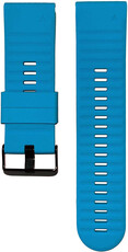 Bracelet QuickFit 26mm, silicone, vert-bleu, boucle noire (Garmin Fenix 7X/6X/5X, Tactix, etc.)