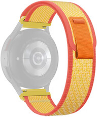 Sangle de fixation rapide 20mm, nylon, orange, velcro (Garmin Venu, Venu Sq, Venu Sq 2, Venu 2 plus, etc.)