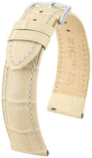 Bracelet en cuir beige Hirsch Duke S 01028390-1 (Teletina)