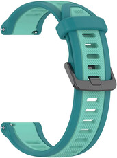 Bracelet silicone Ricardo 20mm (Garmin Venu, Venu Sq, Venu Sq 2, Venu 2 plus, etc.), bleu, attache rapide