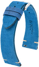 Bracelet en cuir Hirsch Serro L 05564080-2, bleu, cuir d'antilope, édition limitée