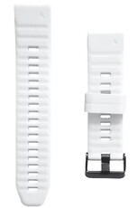 Ricardo Silicone Strap 22mm (pour Garmin Fenix 7/6/5, Epix 2, MARQ, etc.), blanc V1, QuickFit