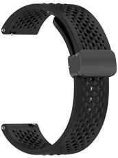 Bracelet en silicone Ricardo 22mm (pour Xiaomi), noir V2, Quick Release