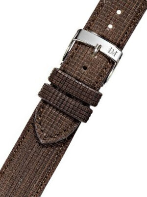 Bracelet de montre en cuir brun et bois Morellato 5047C45.032RW