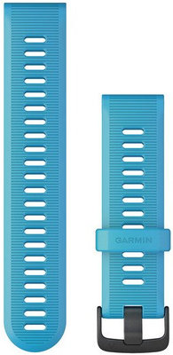 Bracelet Garmin Forerunner 935/945/955, silicone, bleu, boucle noire