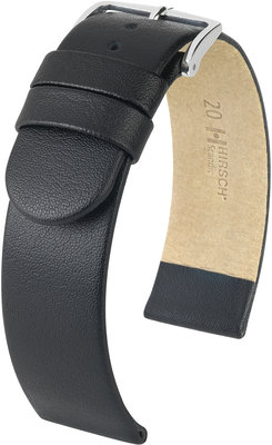 Bracelet en cuir noir Hirsch Scandic L 17872050-2 (Teletina)