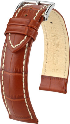 Bracelet en cuir marron Hirsch Modena L 10302870-2 (Teletina)