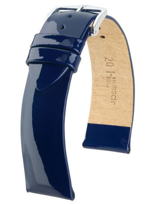 Bracelet en cuir bleu foncé Hirsch Diva M 01536180-2 (Teletina)