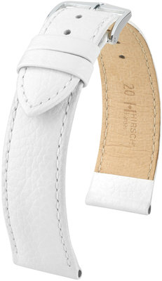 Bracelet en cuir blanc Hirsch Kansas L 01502000-2 (Teletina)