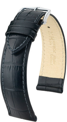 Bracelet cuir noir Hirsch Duke L 01029050-2 (Teletina)