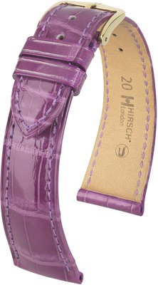 Bracelet en cuir violet Hirsch London L 04307187-1 (cuir d'alligator) HIrsch selection