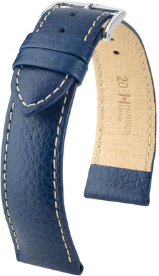 Bracelet en cuir bleu Hirsch Kansas L 01502081-2 (Teletina)