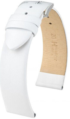 Bracelet en cuir blanc Hirsch Toronto L 03702000-2 (Teletina)