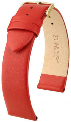 Bracelet en cuir rouge Hirsch Toronto L 03702020-1 (Teletina)