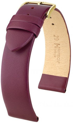 Bracelet en cuir violet Hirsch Toronto M 03702186-1 (Teletina)