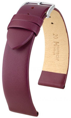 Bracelet en cuir violet Hirsch Toronto M 03702186-2 (Teletina)