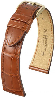 Bracelet en cuir marron Hirsch London L 04207079-1 (cuir d'alligator)